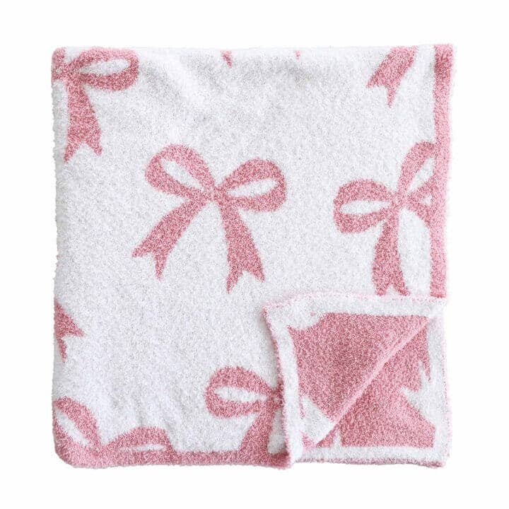 CuddleLane™ Bows Luxe Blankets - Caden Lane