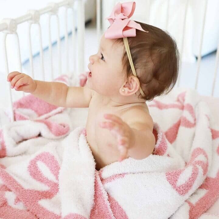 CuddleLane™ Bows Luxe Blankets - Caden Lane