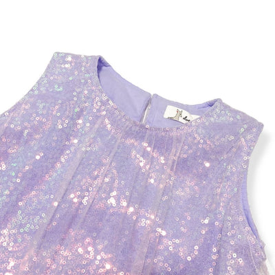 Sequin Layer Dress ( 2 Colors): Pink & Purple - Doe a Dear