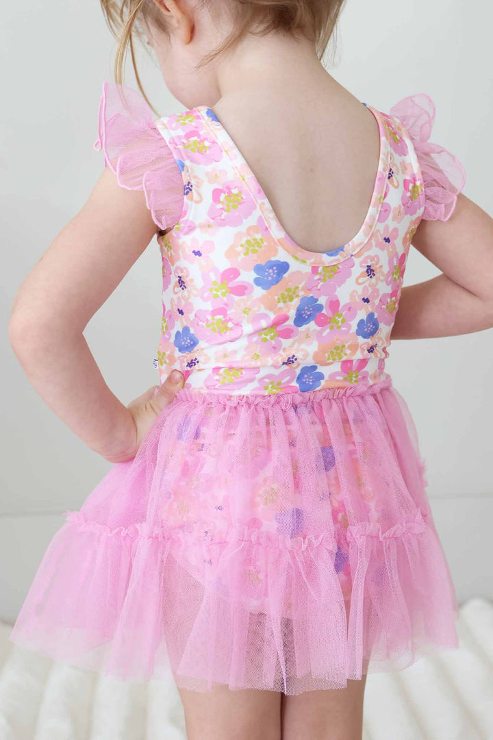 Pink Ruffle Skirt Dance Leotard - Caden Lane