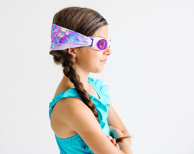 Pastel Swirl Swim Goggles