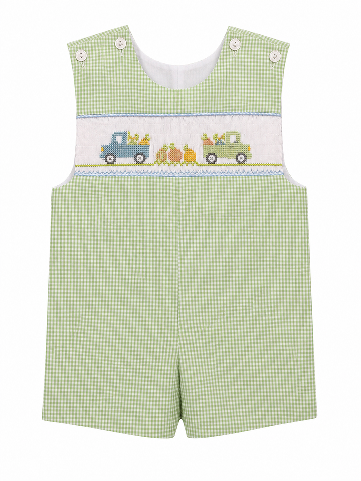 Boys Smocked Pumpkin Collection - Lulu Bebe