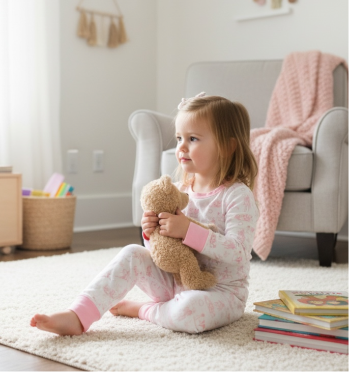 Pink Western L/S 2PC Pajamas - Wesigner Bamboo