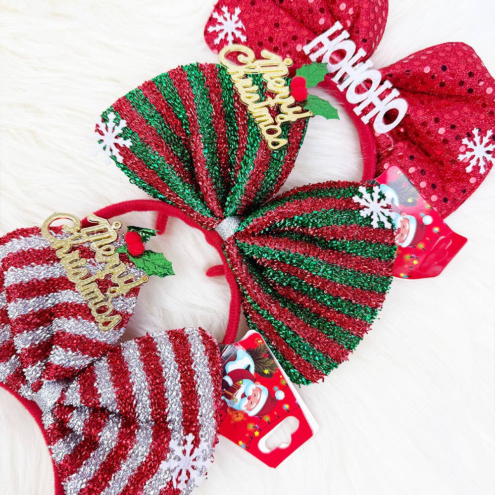 Decorated Bow Christmas Headband