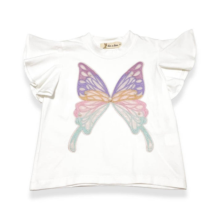 Colorful Butterfly Tee - Doe a Dear