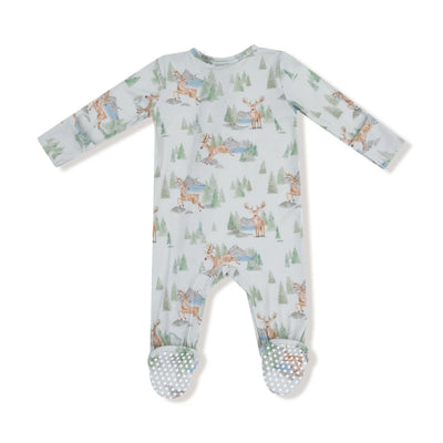 Boys Buck Bamboo Footie - Angel Dear