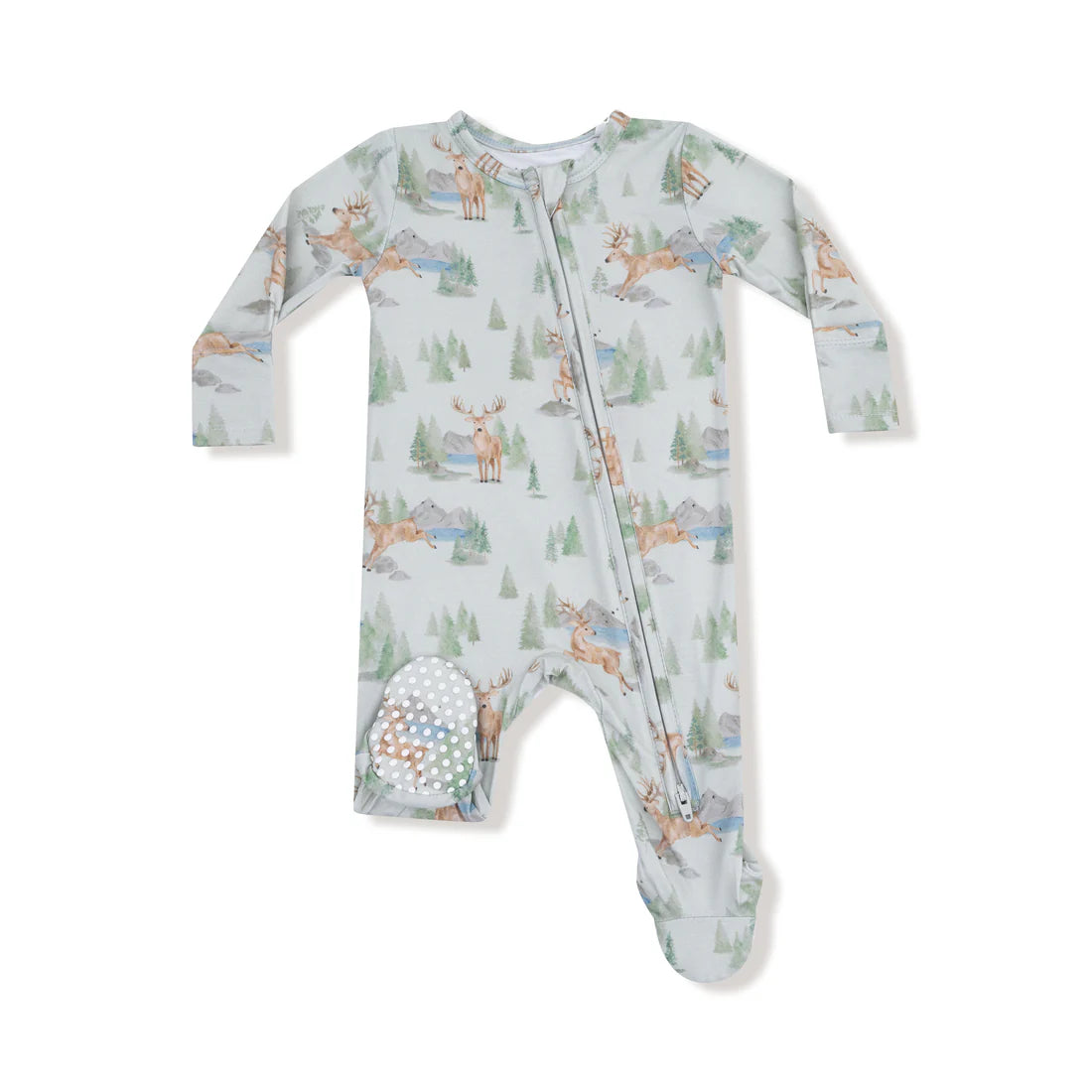 Boys Buck Bamboo Footie - Angel Dear