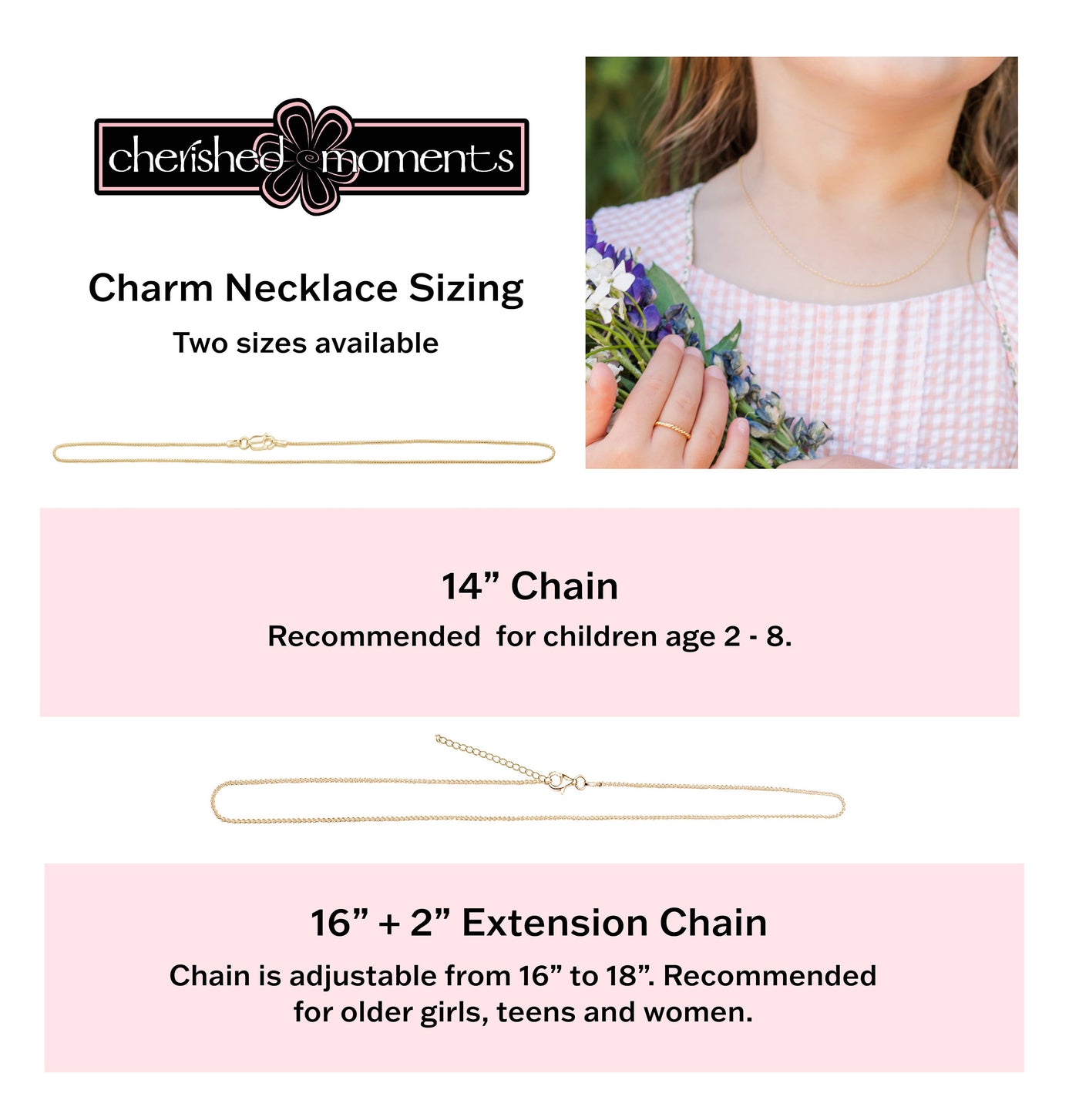 Children's 14K Gold Floating Heart Necklace for Kids: 14 inch