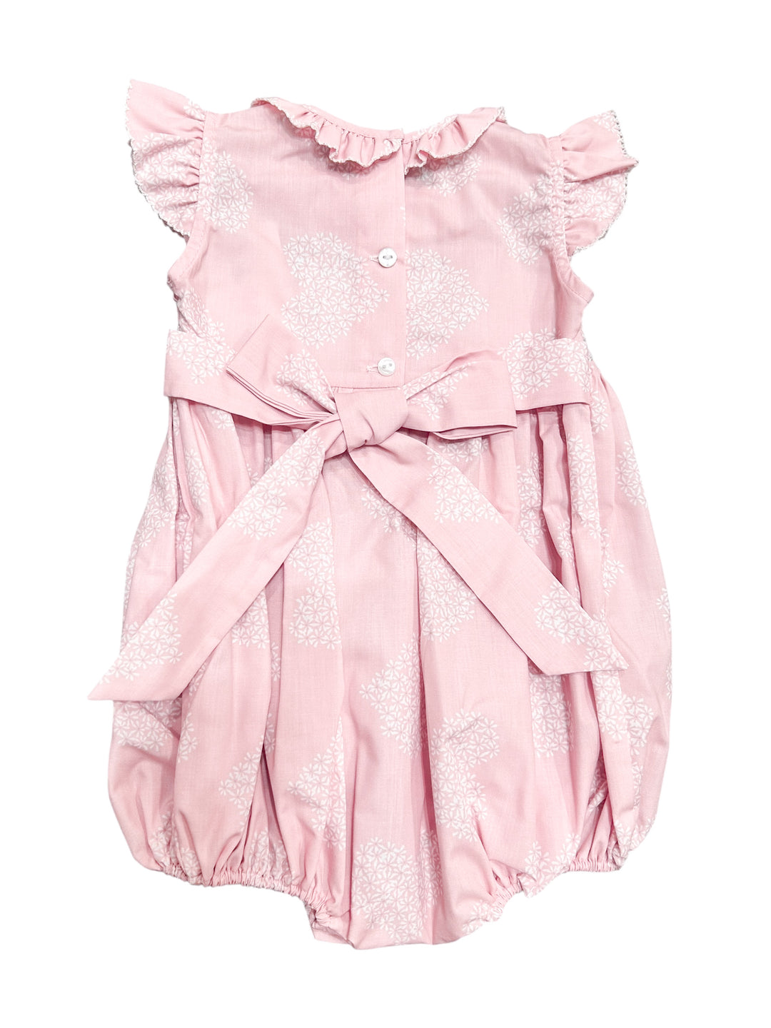 Girls Smocked Floral Hearts Collection - Lulu Bebe