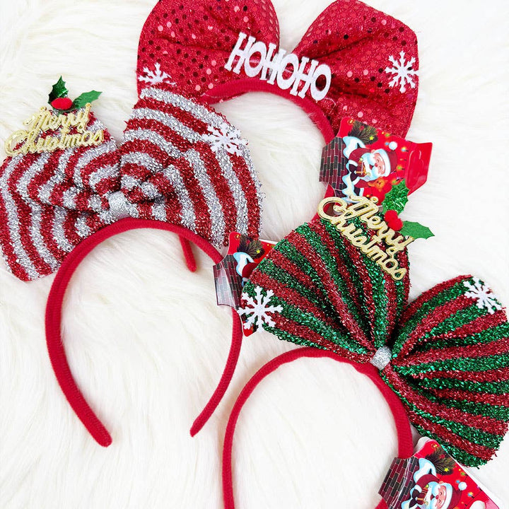 Decorated Bow Christmas Headband
