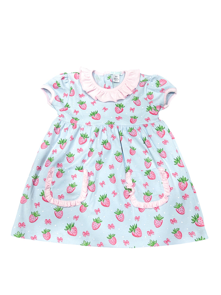 Strawberry Pima Dress - Lulu Bebe