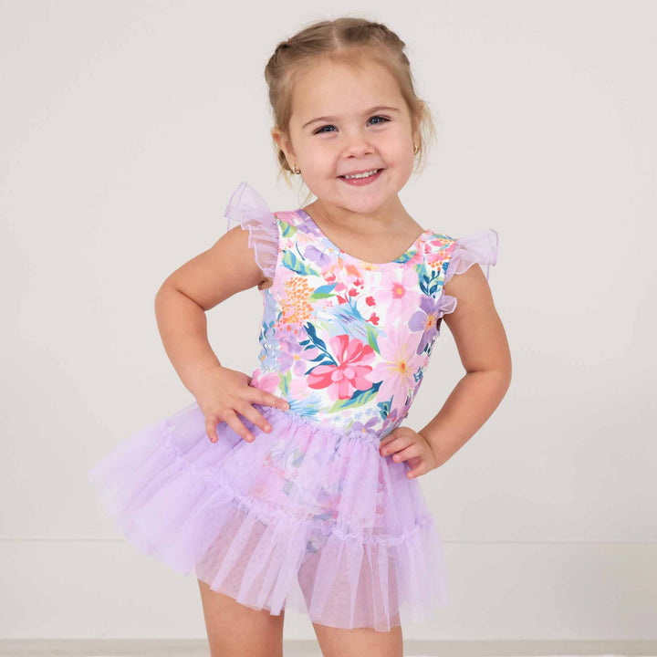 Lavender Wildflower Leotard - Caden Lane