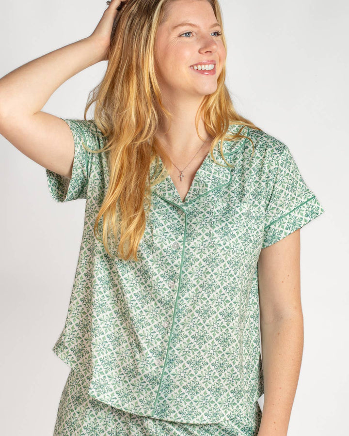 Emerald/White Women's Lounge Set - The Royal Standard