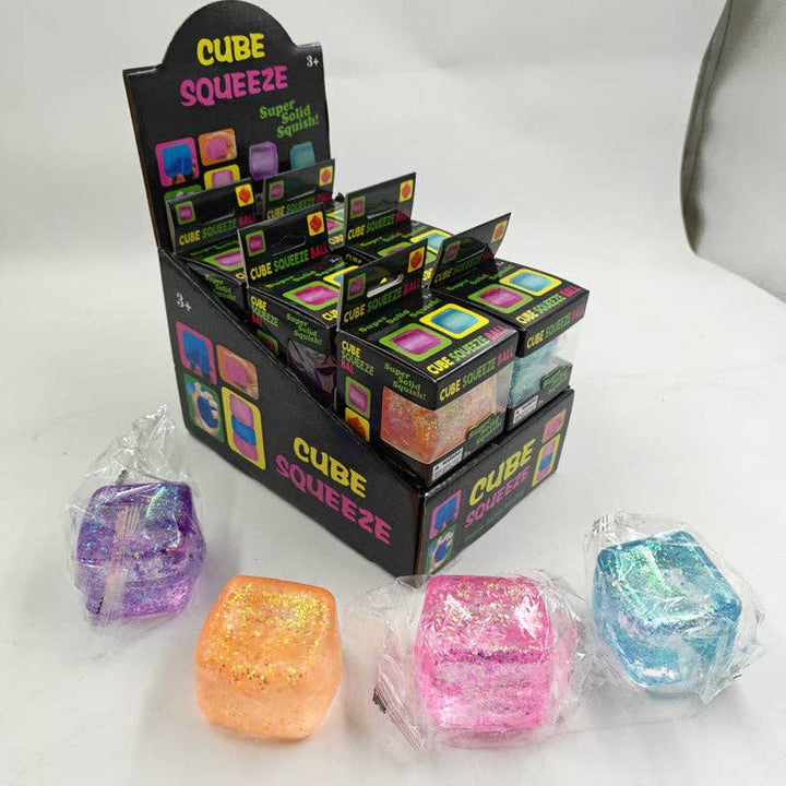 Glitter Cube Doh Squishy