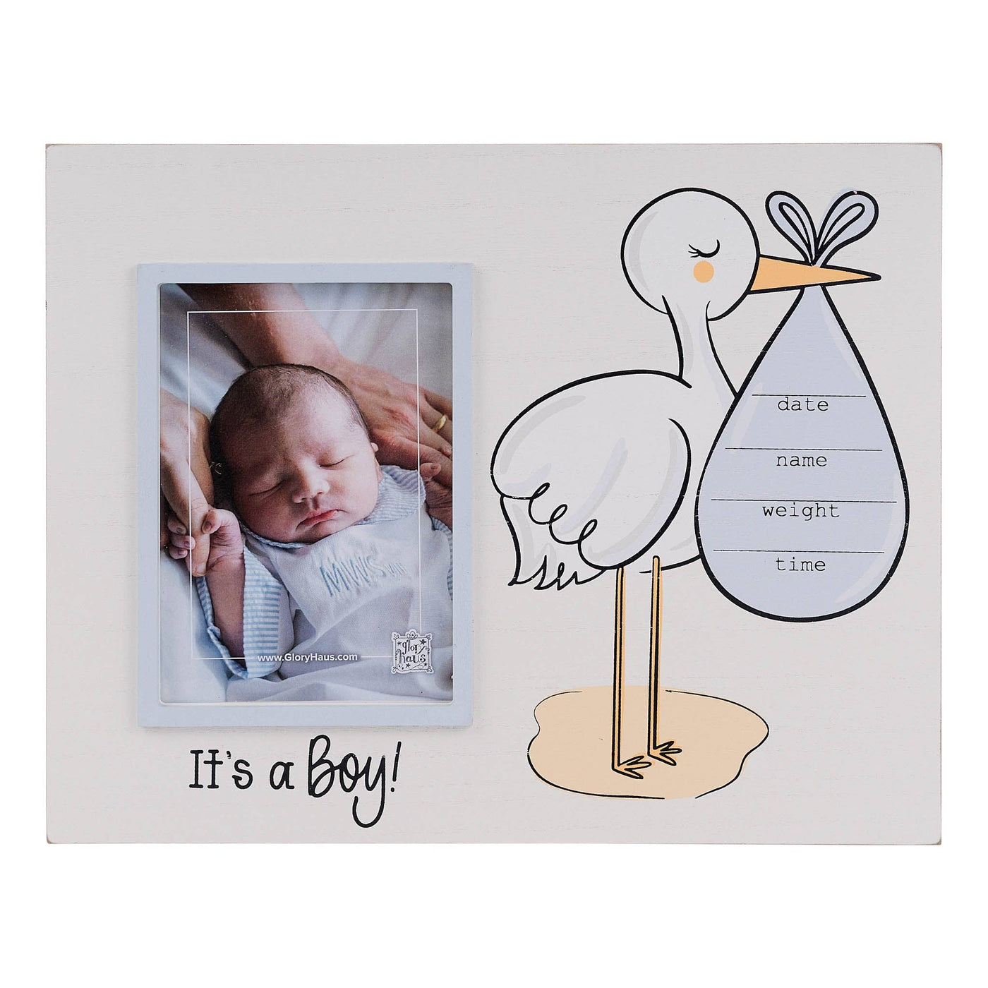 Boy's Birth Announcement Picture Frame