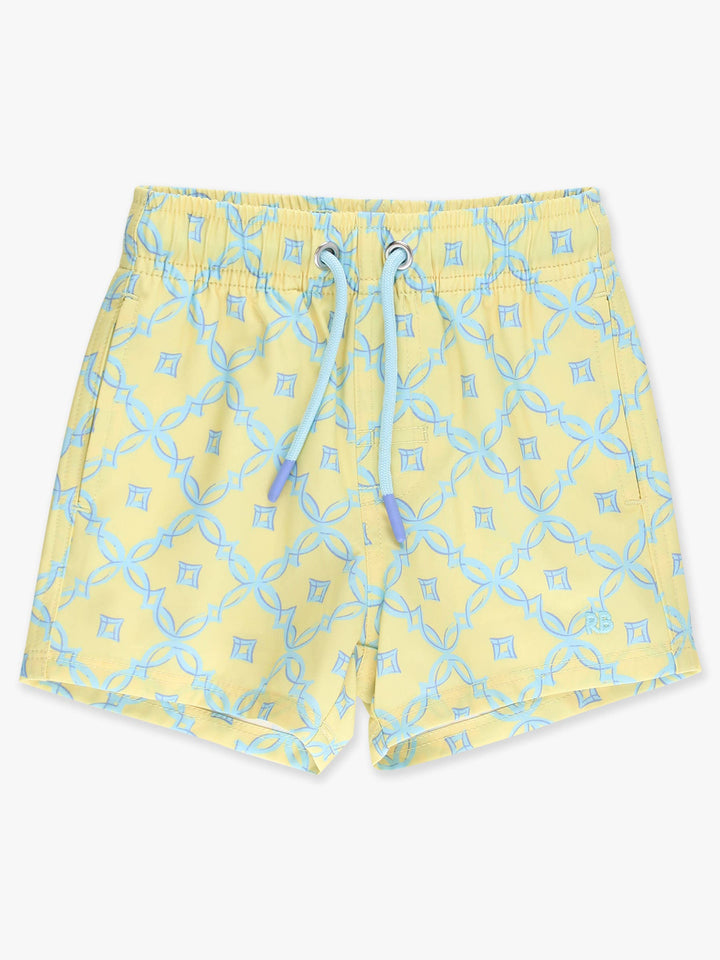Boys Banana Coastal Charm Performance Hybrid Swim Trunks - RuffleButts