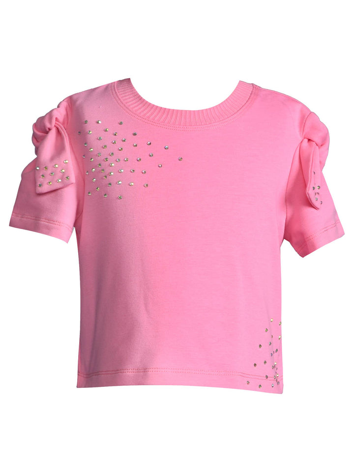 Pink Rhinestone Short Set - Hannah Banana