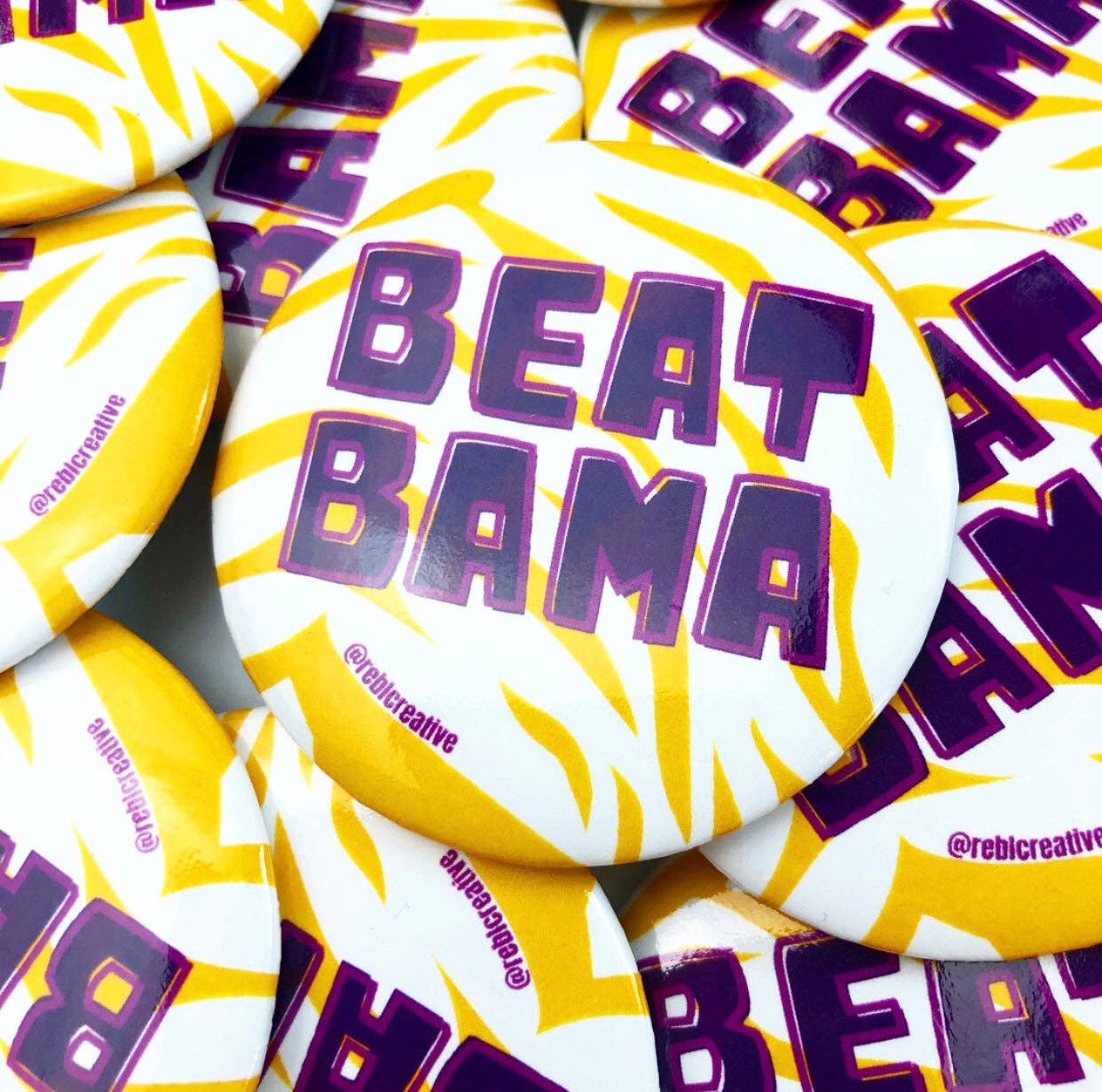 GAME DAY BUTTON - Beat Bama