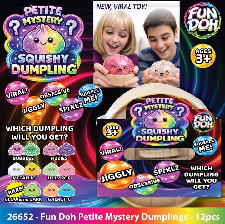 Glitter Mystery Mini 2.5" Dumpling Squishy
