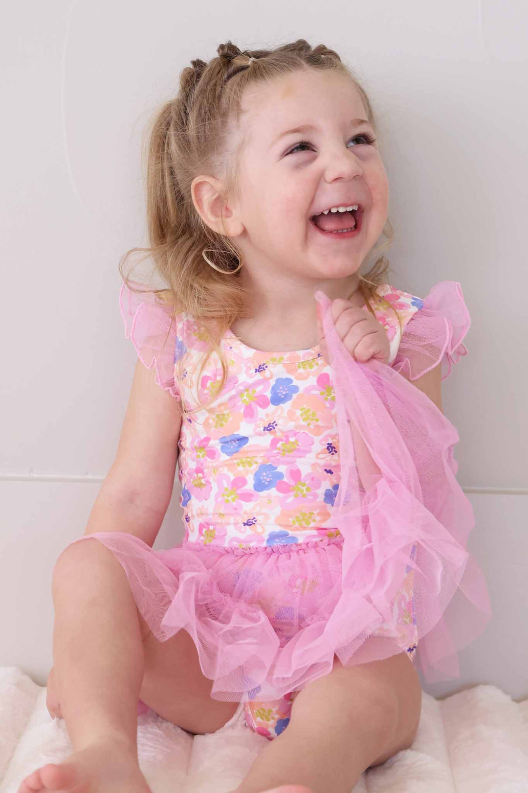 Pink Ruffle Skirt Dance Leotard - Caden Lane