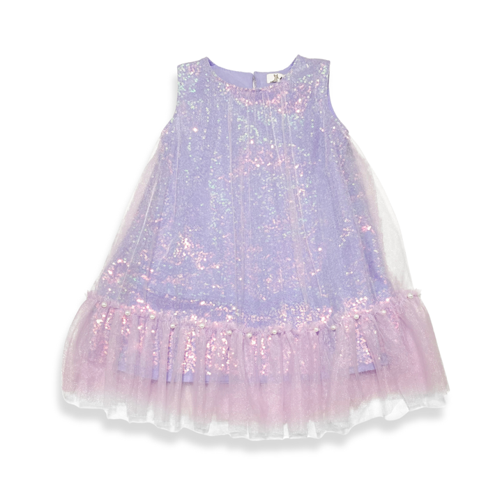 Sequin Layer Dress ( 2 Colors): Pink & Purple - Doe a Dear