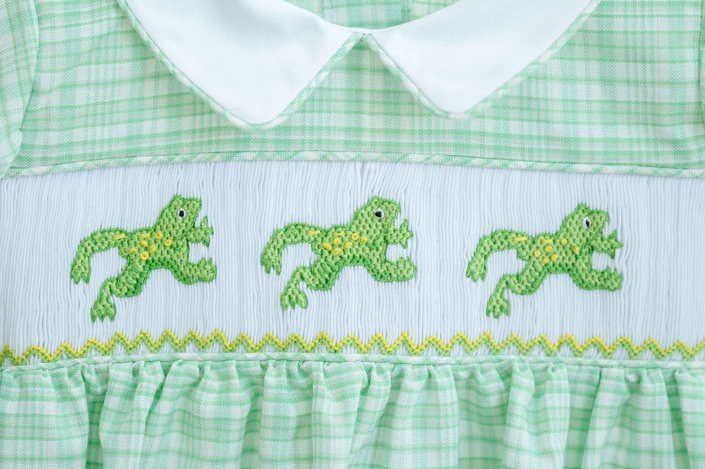 Smocked Frogs Jon Jon - Ruth and Ralph