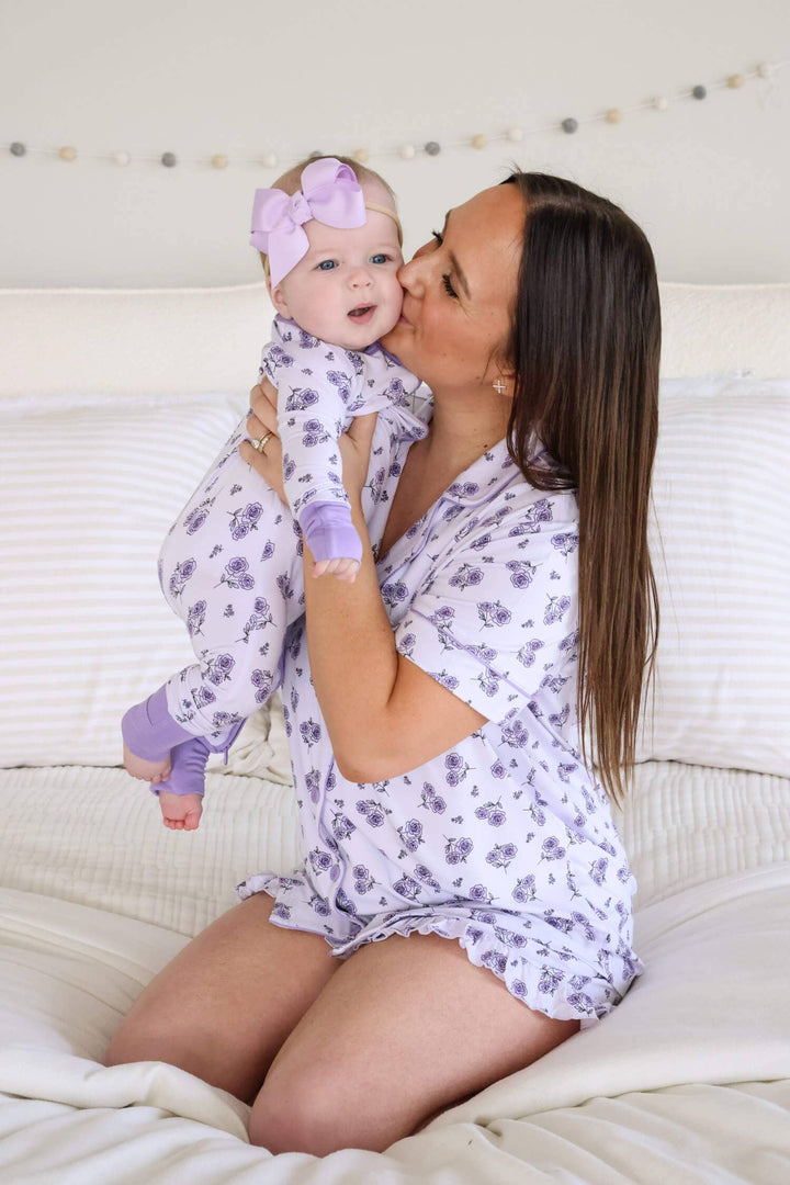 Amethyst Garden Convertible Zip Romper - Caden Lane -