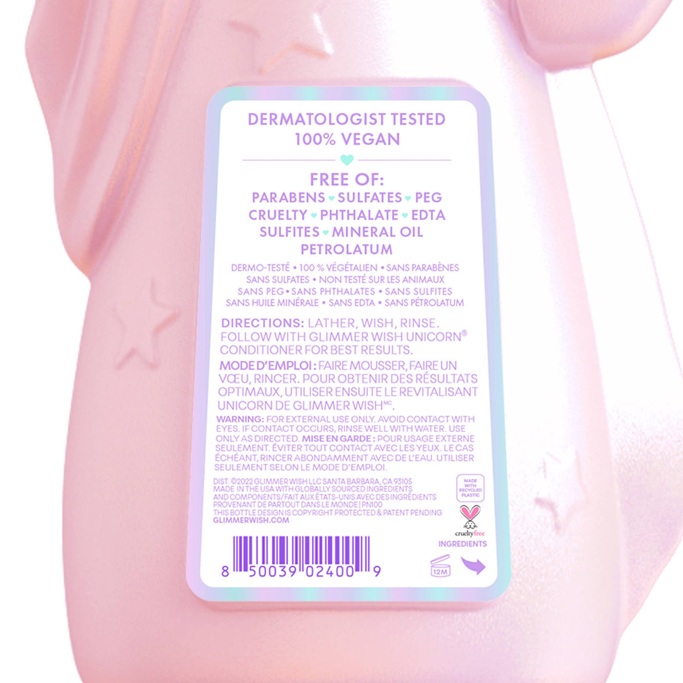Unicorn Kids Shampoo - Glimmer Wish