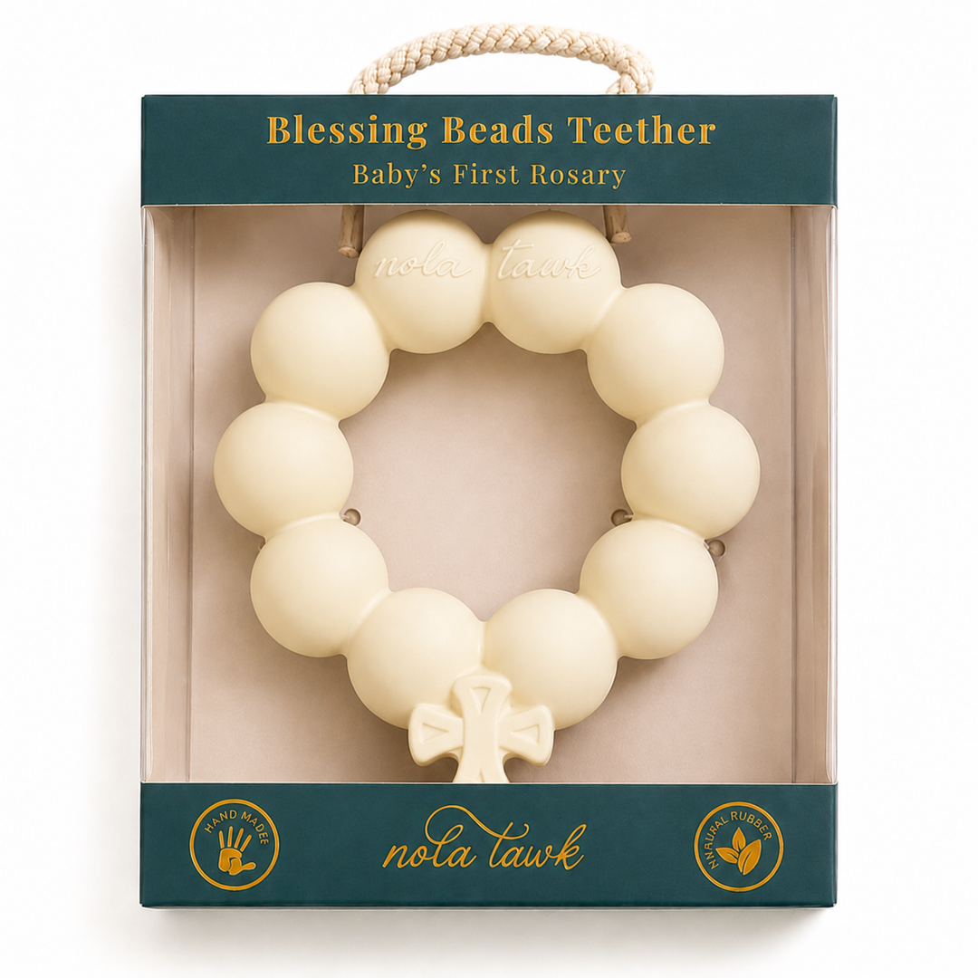 White Blessing Beads Teether - Nola Tawk