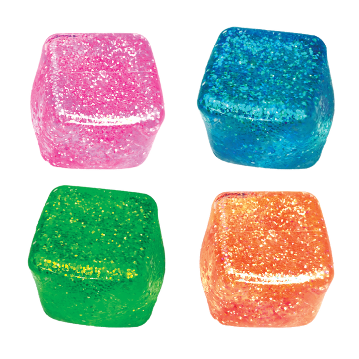 Glow in the Dark Squishy Sparkle Cube