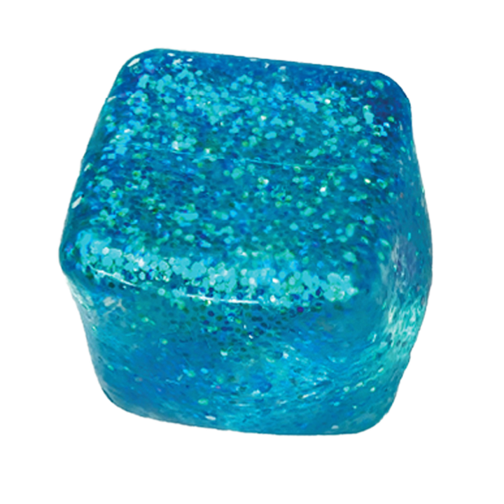 Glow in the Dark Squishy Sparkle Cube