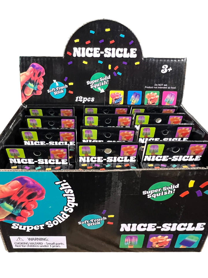 Display of Nice-Sicle packages 
