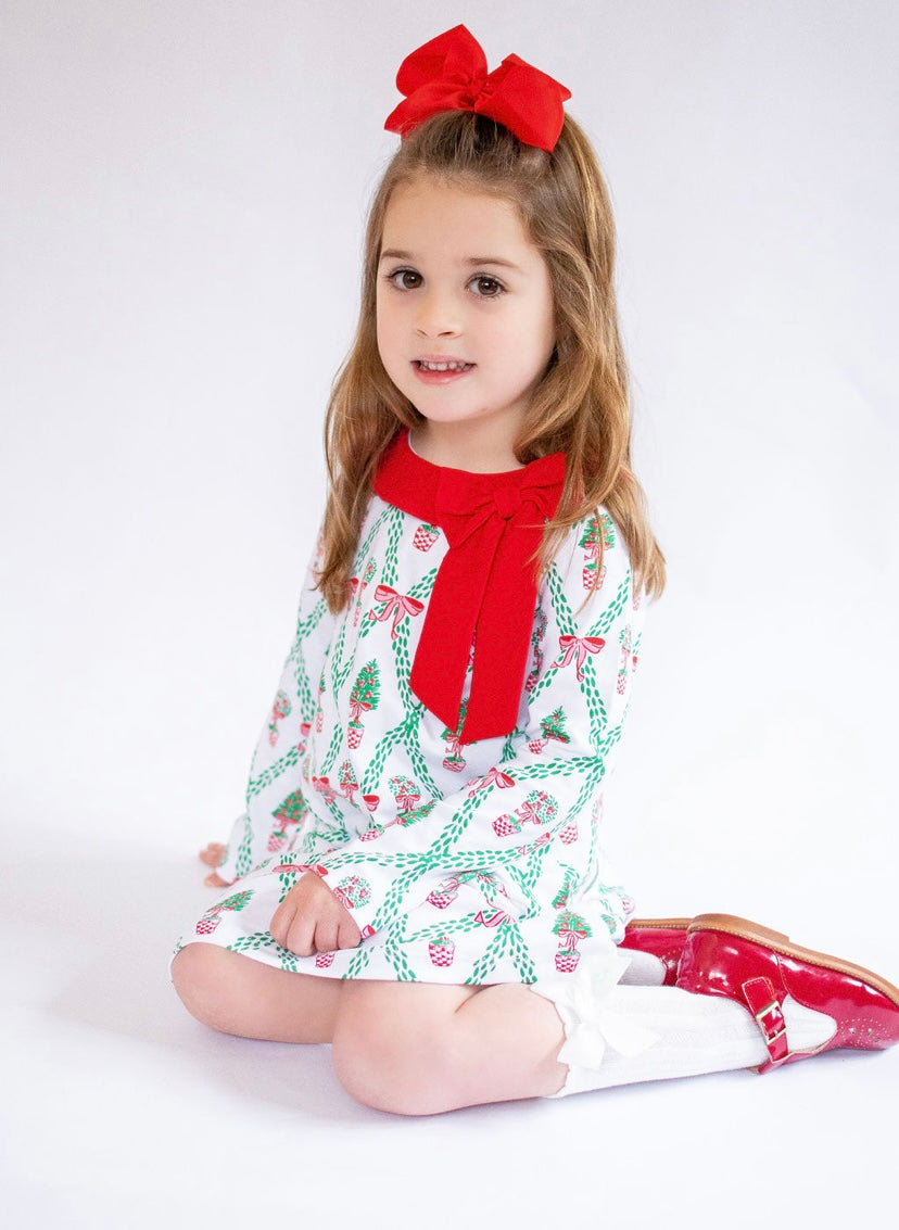 Maddie & Connor Holiday Trellis Dress