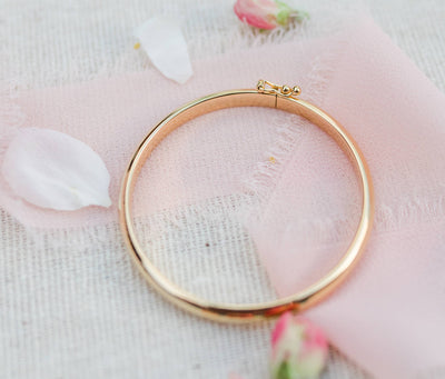 Classic Gold Bangle for Baby & Kids - Cherished Moments