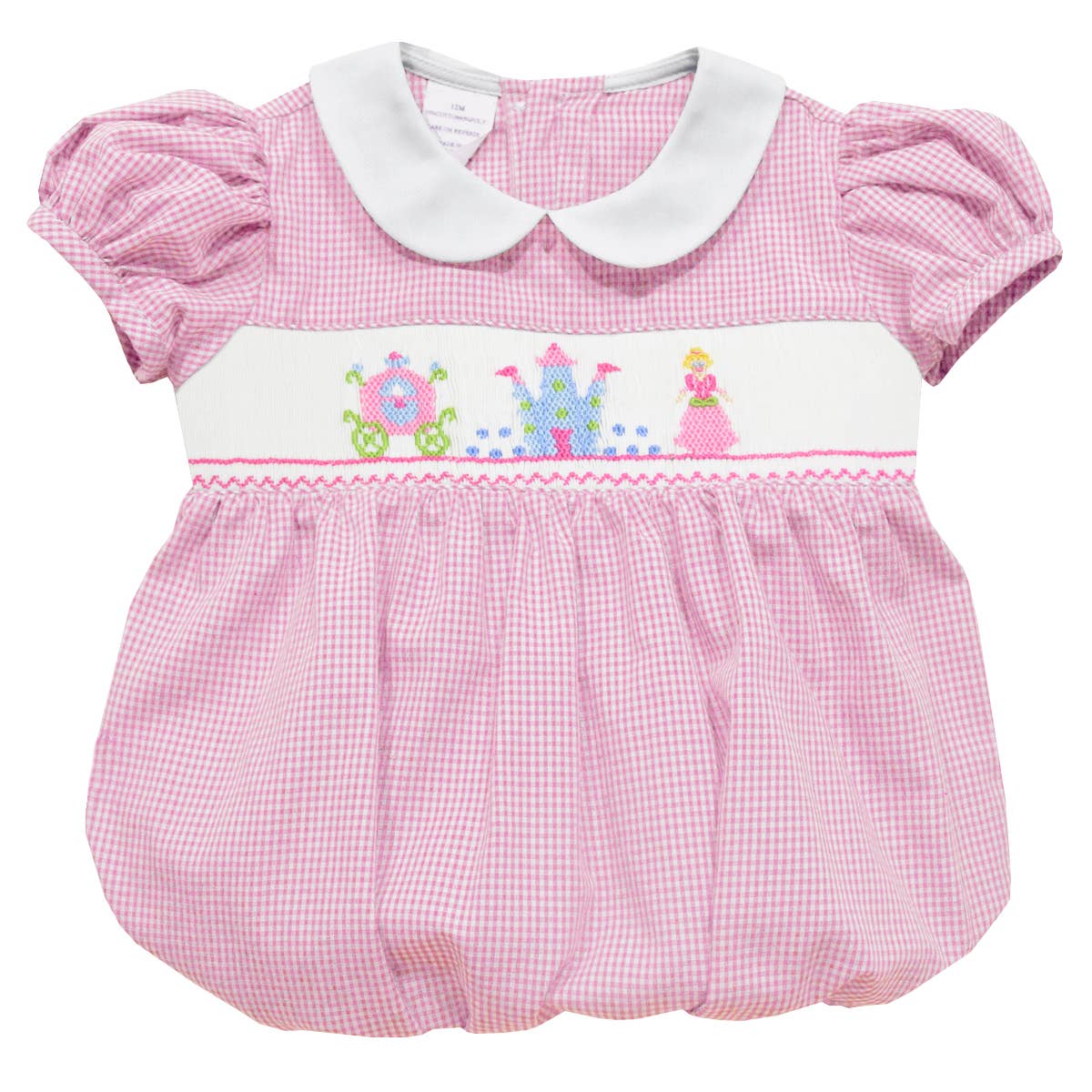 Smocked Princess Castle Bubble in Pink - Vive La Fete