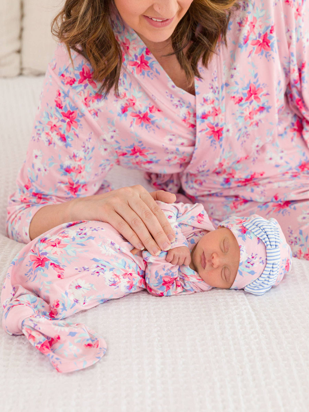 Pretty in Pink Floral Ruffle Gown & Hat Set - RuffleButts