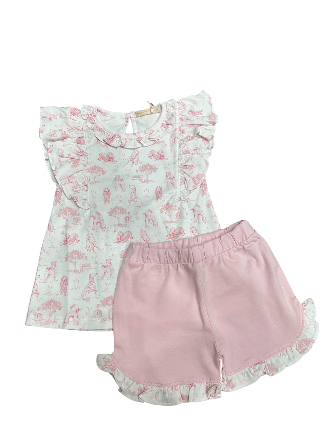 Pink Barking Bliss Short Set - Baby Club Chic