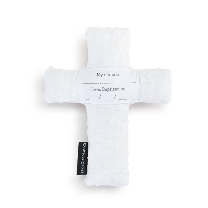 Pink Baptism Plush Cross - 5x6in