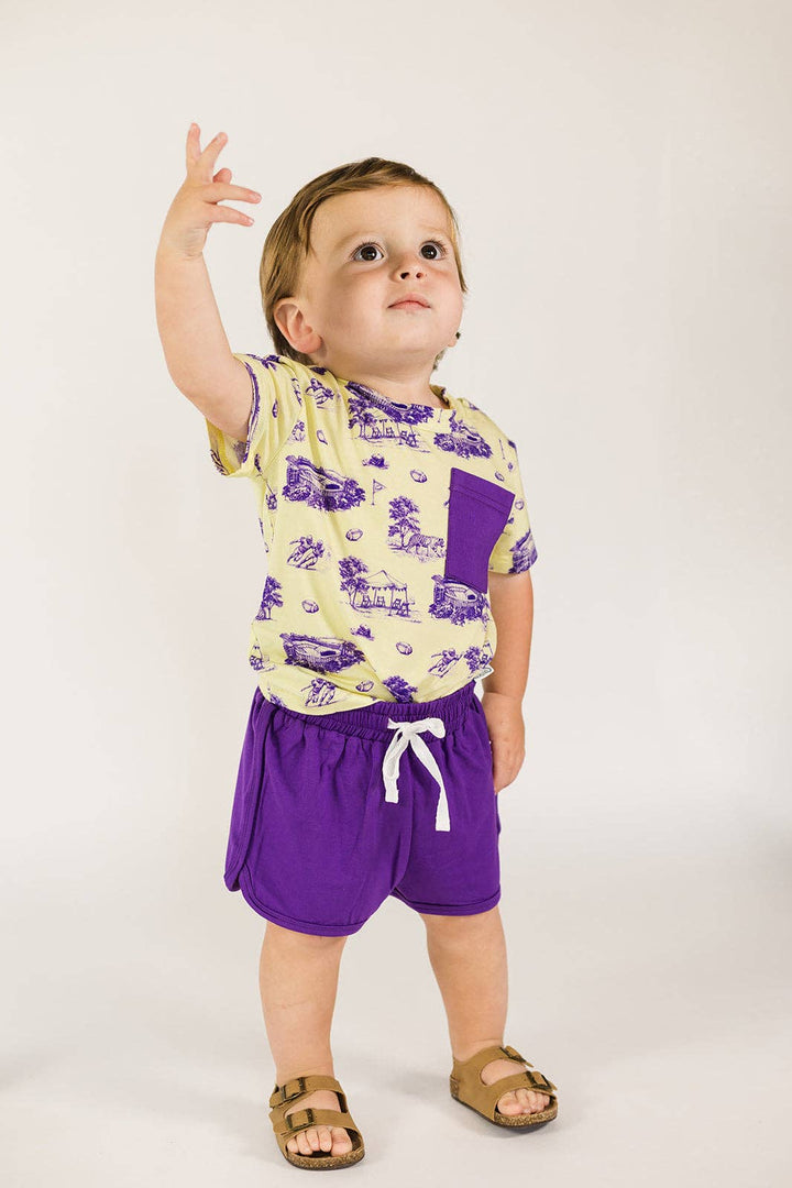 Tiger Toile Bamboo Varsity Short Set - Southern Slumber