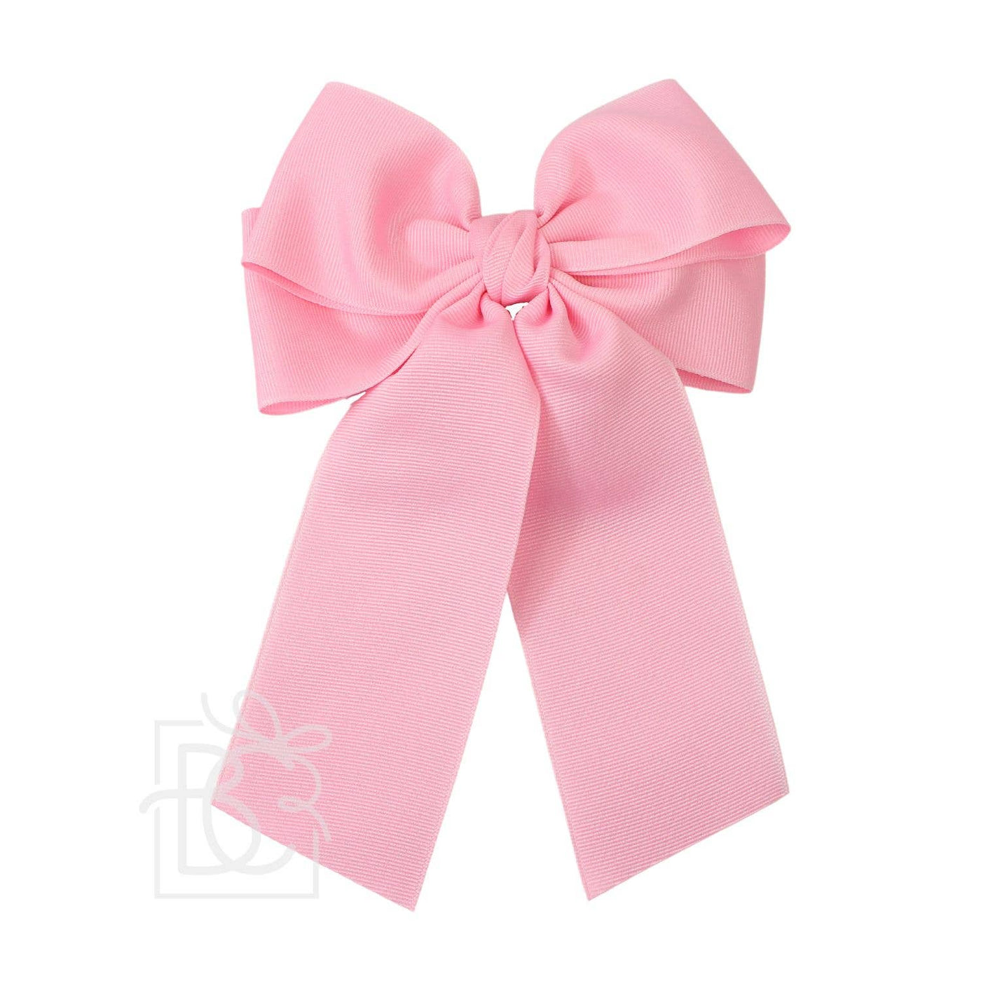 GROSGRAIN DOUBLE TAIL BOW - Navy, White or Pink - Beyond Creations