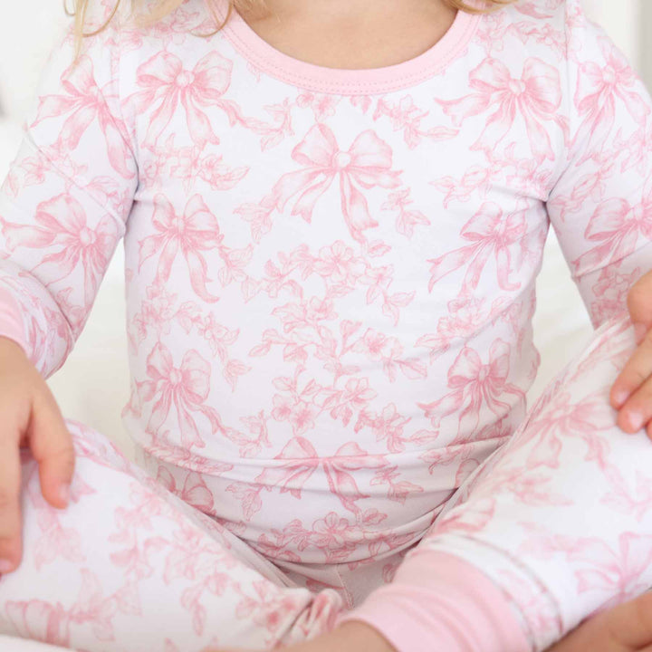 Fancy Frills Two Piece Pajama Set - Caden Lane