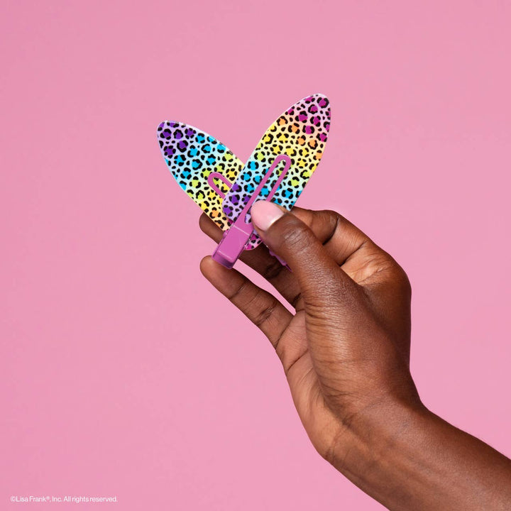 Lisa Frank x Kitsch XL Creaseless Clips in Rainbow Leopard - kitsch