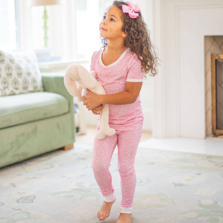 Snuggle Bunny Pink Bamboo Loungewear - Shrimp & Grits