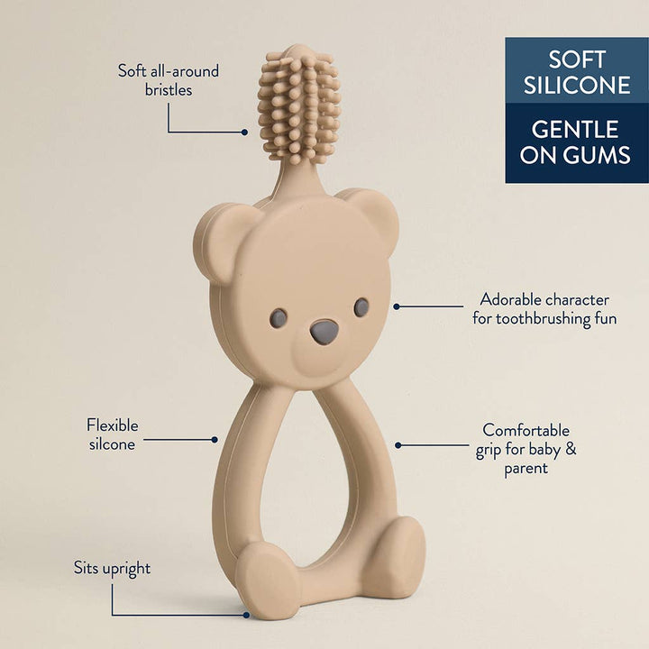 Bitzy Bear Toothbrush™ - 360-degree Training Toothbrush - Itzy Ritzy