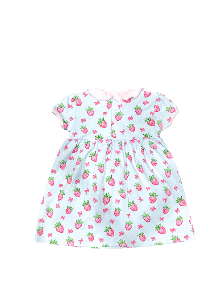 Strawberry Pima Dress - Lulu Bebe