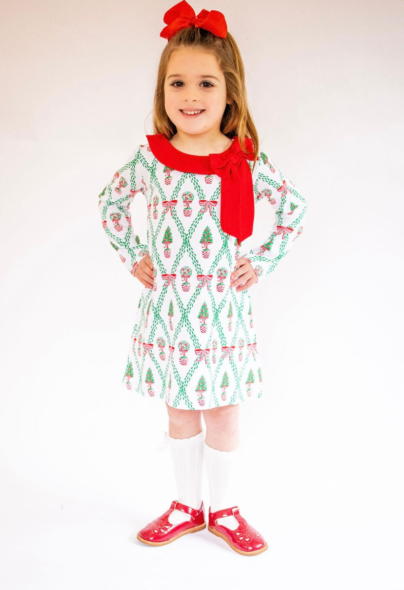 Maddie & Connor Holiday Trellis Dress