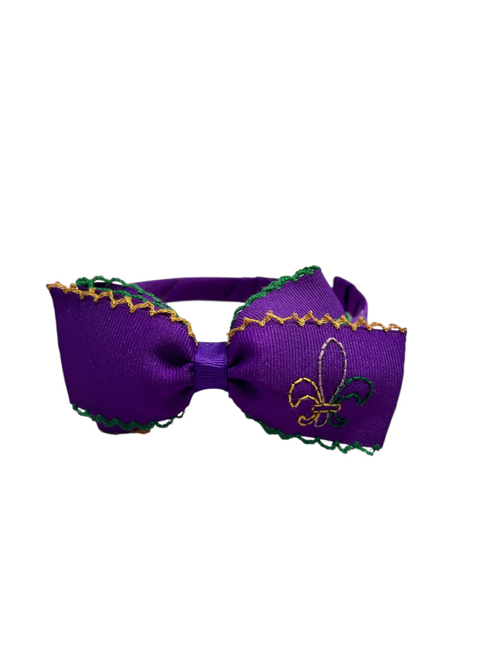 Mardi Gras Fleur De Lis Bows - Winn & William