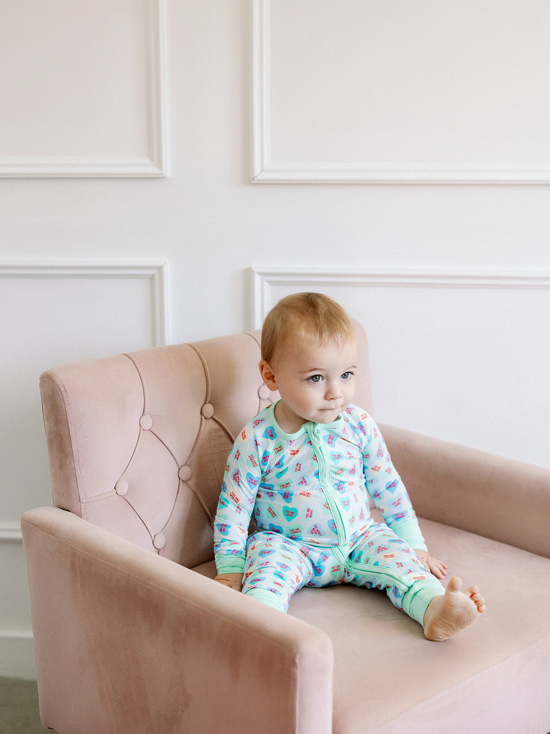 Boys Convo Hearts Bamboo Pajamas - Poppy Kids Co.