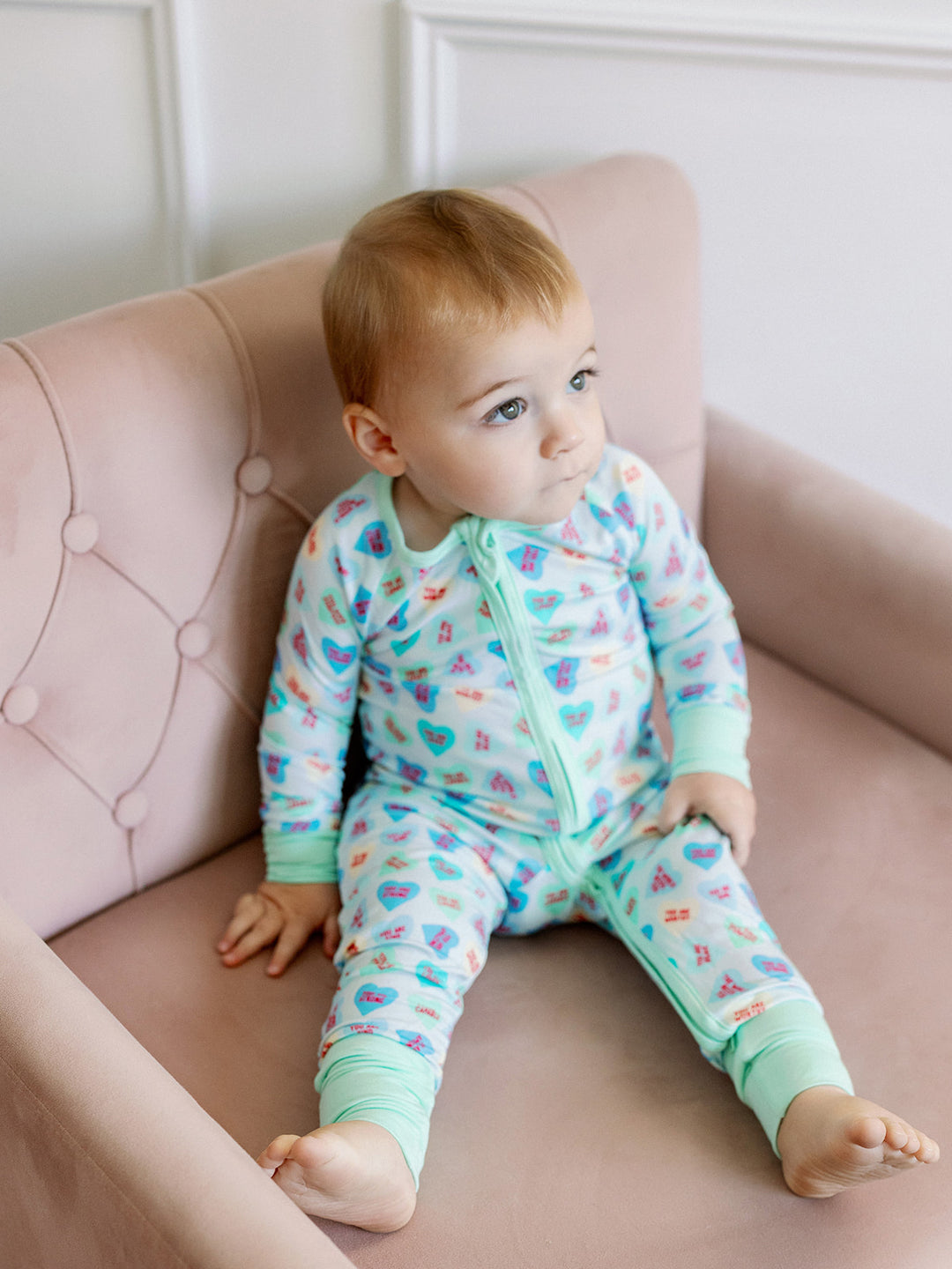 Boys Convo Hearts Bamboo Pajamas - Poppy Kids Co.