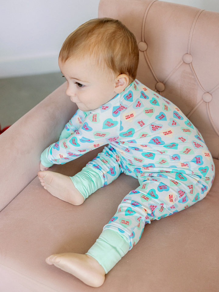 Boys Convo Hearts Bamboo Pajamas - Poppy Kids Co.